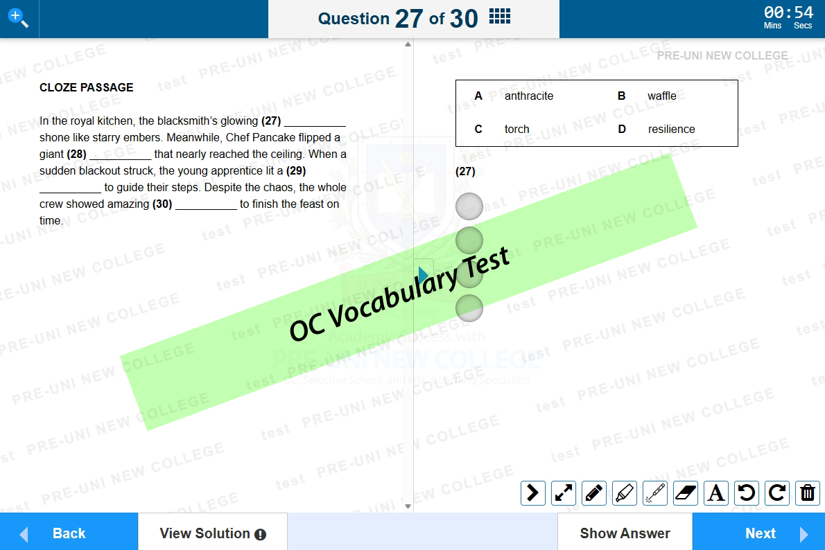 New Reading Question Type