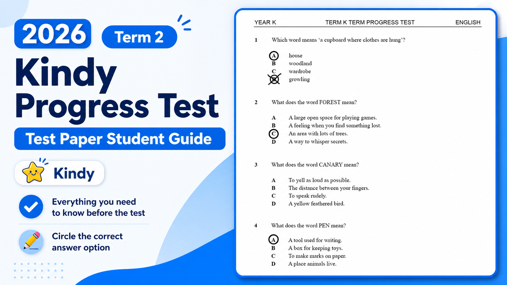 Kindy test paper guide thumbnail