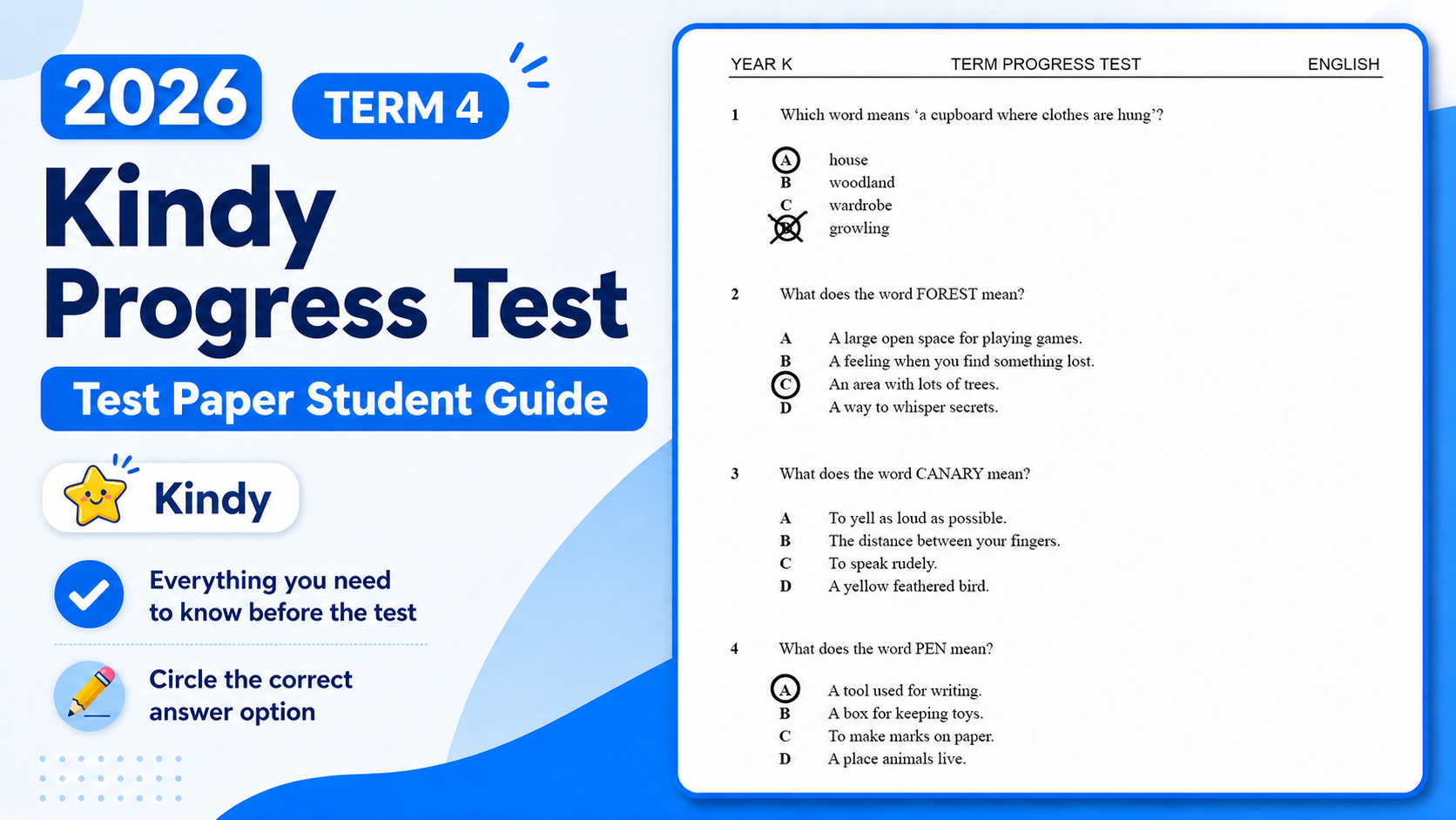 Kindy test paper guide thumbnail